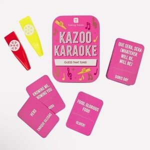 TALKING TABLES Kazoo Karaoke Game - Pink Party Card Game